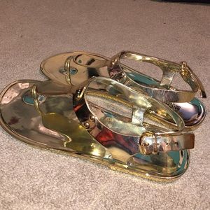 Gold Michael Kors sandals